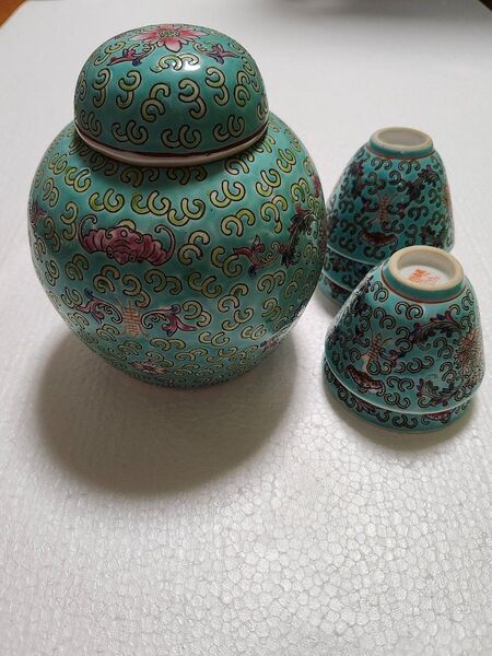 中国美術 茶器 景徳鎮 茶壺 茶道 アンティーク 年代物