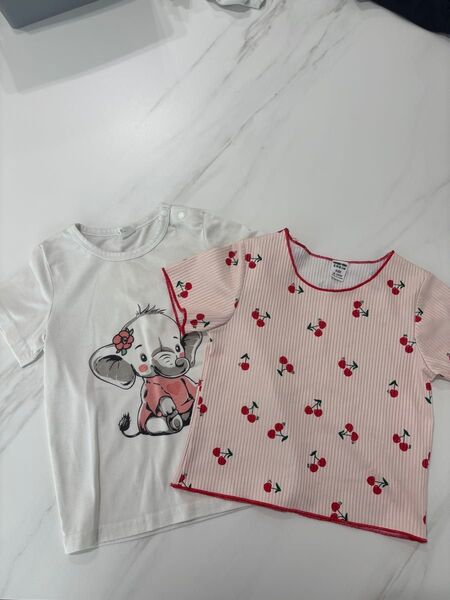 子供服 女の子 トップス Tシャツ 2枚セット