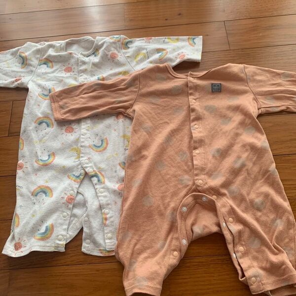 ロンパース 2枚セット ベビー服 70cm 80cm