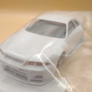 新品 京商 ミニッツ 日産 スカイライン GT-R (R33 ニスモ仕様) ホワイトボディセット (AWDホイル付) O49c