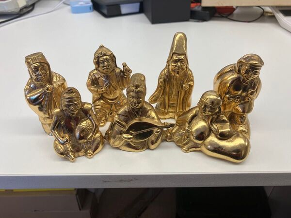 七福神 置物 7体セット 金色 縁起物