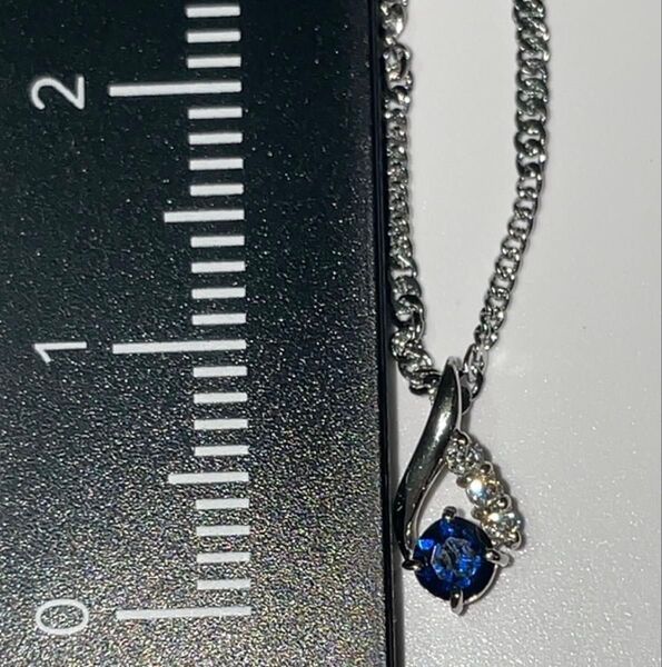 ダイヤモンドネックレス Pt900 0.02ct st.STEEL ベリテ VERITE 刻印あり ステンレスチェーン