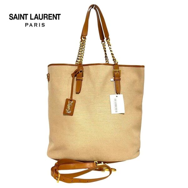 2506 Saint Laurent サンローラン キャンバス 2wayバッグ トートバッグ ショルダーバッグ