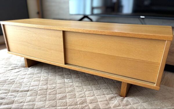 無印良品 無印 テレビボード テレビ台 廃盤 ボード タモ材 オーク ナチュラル 人気 天然木 おしゃれ タモ オーク材 TV