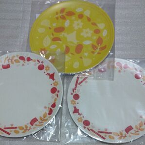 皿 バンブーファイバー配合 プレート 3枚 カルビー大収穫祭 非売品