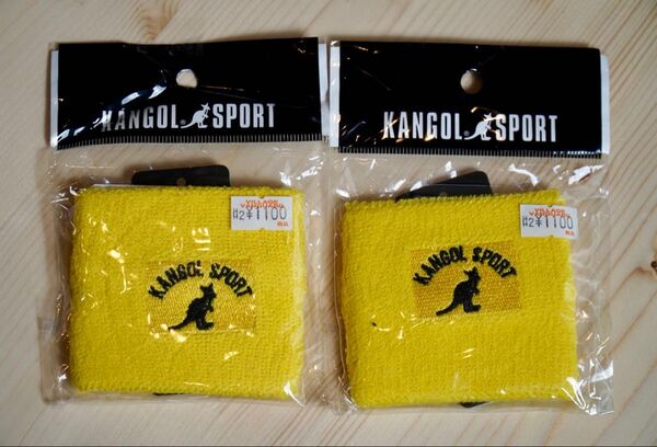 【新品】KANGOL SPORT リストバンド Yellow