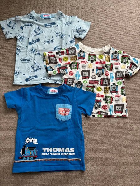 100サイズ Tシャツ 半袖 子供服 半袖Tシャツ 3枚セット トーマス