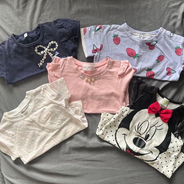【5着セット】キッズ トップス Tシャツ 長袖 半袖 子供服
