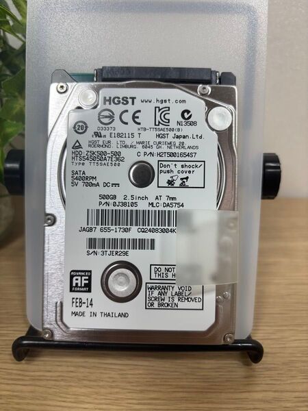 2.5インチ HDD 500GB Apple純正 HGST 使用時間:246H 正常動作品