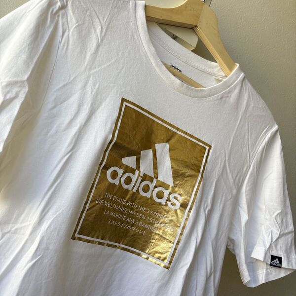 adidas Tシャツ ホワイト M☆