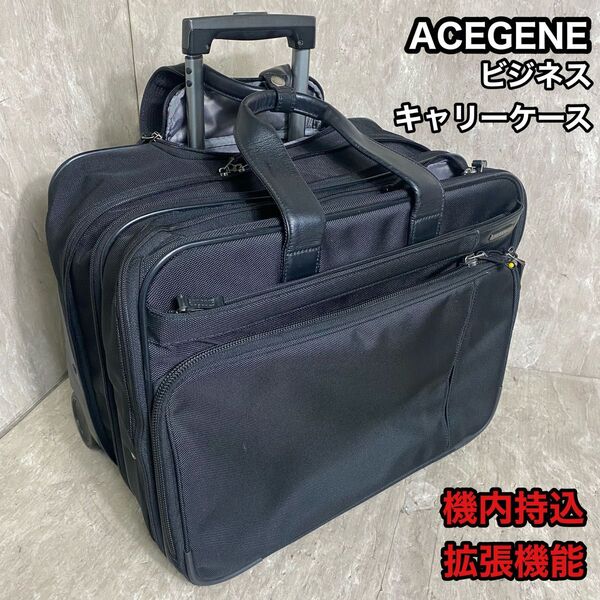 ace.GENE ビジネスキャリーケース EVL 1.5 26~31L 機内持込可 ビジネスバッグ スーツケース キャリーバッグ