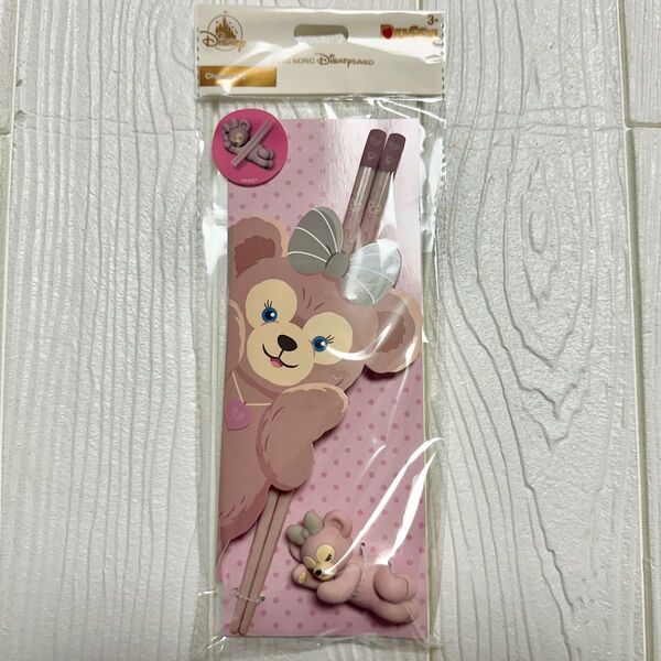 【新品未開封】香港ディズニー ダッフィーアンドフレンズ シェリーメイ お箸セット 箸置き