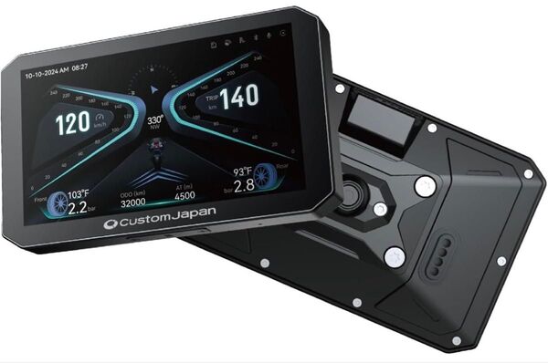 カスタムジャパン バイク用 スマートライドディスプレイ SRD 5 Pro 5インチ ドライブレコーダー 空気圧モニタリング ナビ