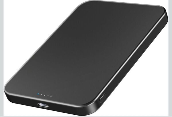 MaGdget マジェット モバイルバッテリー Qi2 MagSafe 5000mAh マグネット ワイヤレス充電 パススルー