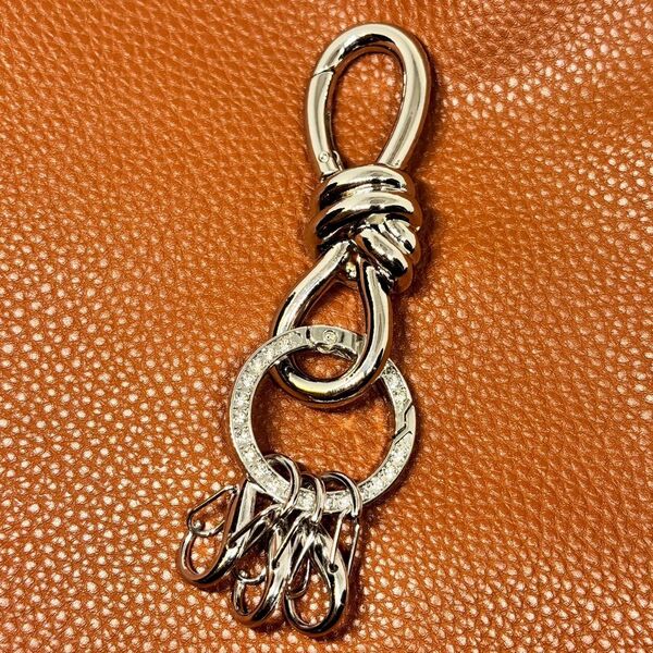 カラビナ キーホルダー キーリング アクセサリー アメカジ シルバー