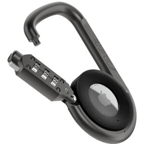 RAPTIC AirTag用 盗難防止 高耐久 ロックカラビナ エアタグ用