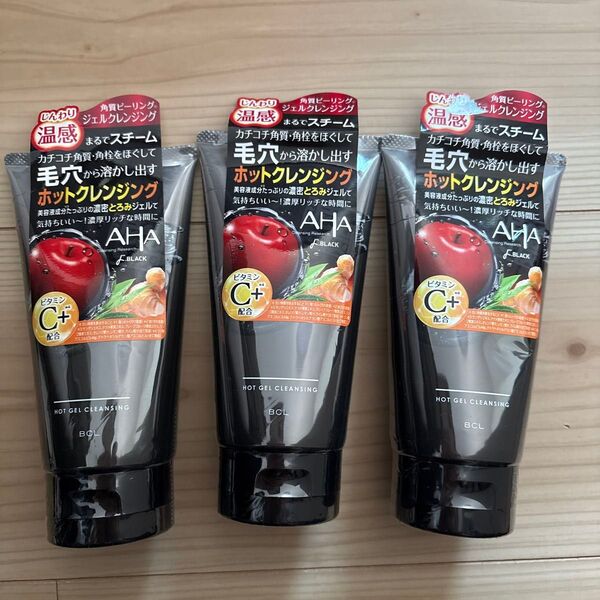 クレンジングリサーチ ホットクレンジング ドBLACK AHA 角質 ピーリング 温感 3本