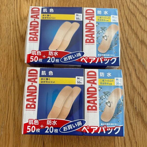バンドエイド 絆創膏 肌色 防水 水に強く はがれにくい 二層フィルム 完全防水仕様 怪我 傷口