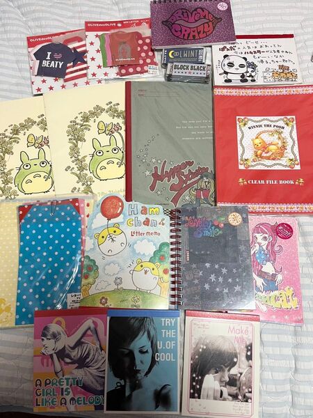 紙モノ まとめ売り メモ帳 ノート クラックス パンダ プーさん となりのトトロ 平成レトロ