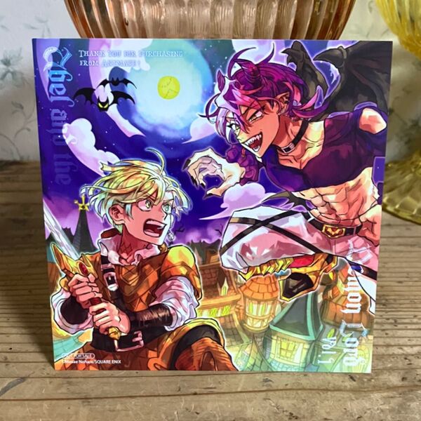 特典 イラストカード アベルと魔界の王 1巻