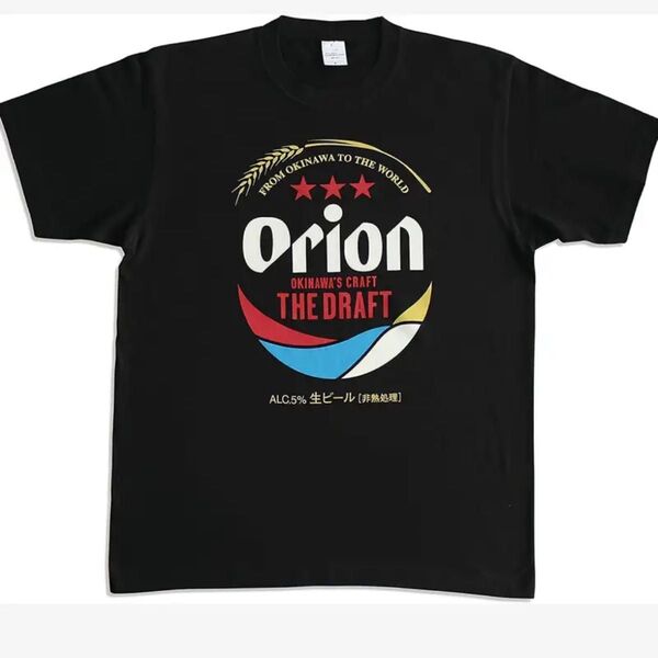 難あり 新品・未使用 グラフィックTシャツ L オリオンビール ユニセックス 黒