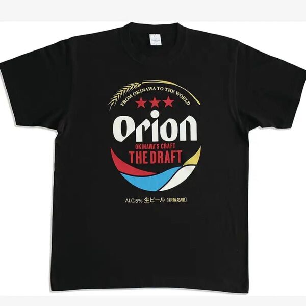 新品・未使用 グラフィックTシャツ M オリオンビール ユニセックス 黒