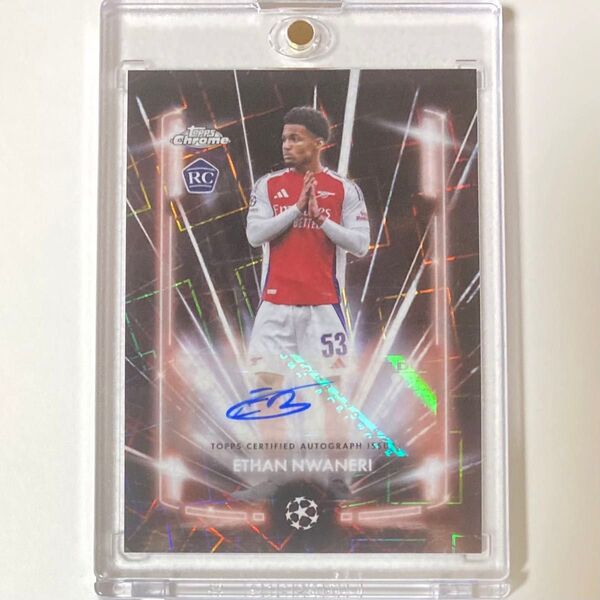 Topps Chrome TOPPS アーセナル NWANERI ヌワネリ RC 直筆サイン