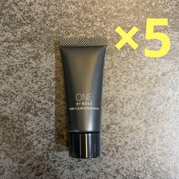 ONE BY KOSE ポアクリア スクラブ ウォッシュ 14g 5個