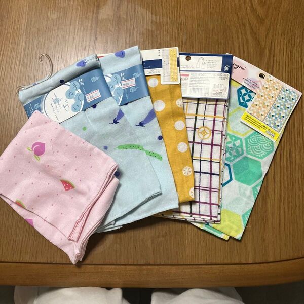 手ぬぐい6枚未使用色々セット