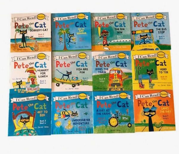 絵本 12冊I can read. Pete the cat. Phonics 多読 英語 絵本