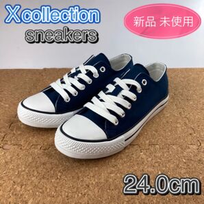 スニーカー レディース ローバス ローカット キャンパス ネイビー 24.0cm