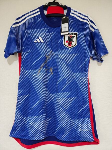 巻誠一郎 日本代表 サイン入り ユニフォーム サッカー adidas 正規品