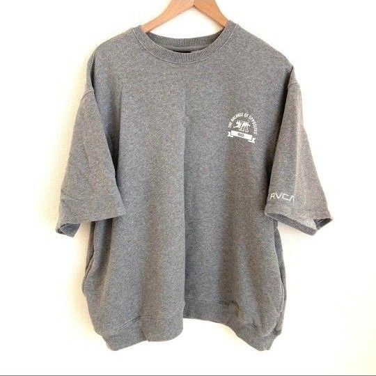 RVCA ルーカ 半袖 トレーナー スウェット グレー L