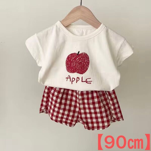 【ベビー】90cmセットアップ 半袖Tシャツ 上下 セットアップ