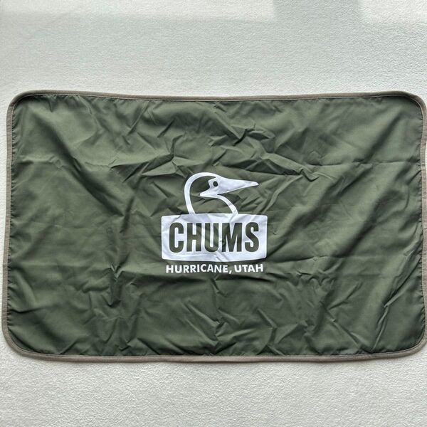 CHUMSチャムスパイル生地ブランケットカーキー