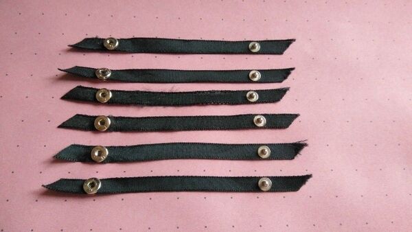 ショルダースナップ(黒)3セット