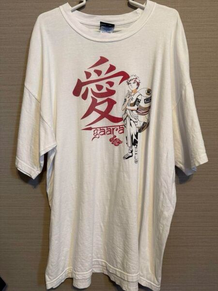 NARUTO 我愛羅 Tシャツ XLサイズ ホワイト系 古着