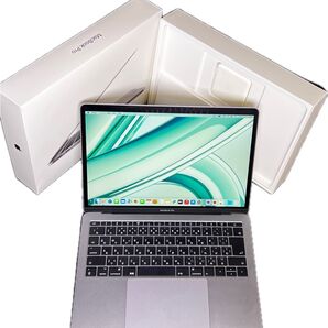 美品♪〜MacBook Pro (13-inch, 2017)スペースグレー バッテリー良好 85回(正常)元箱 C電源アダプタ
