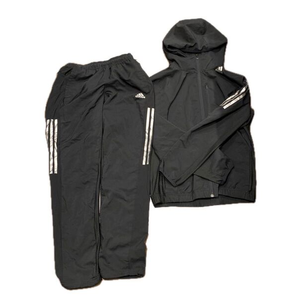 adidas 上下 セットアップ ジャージ ブラック