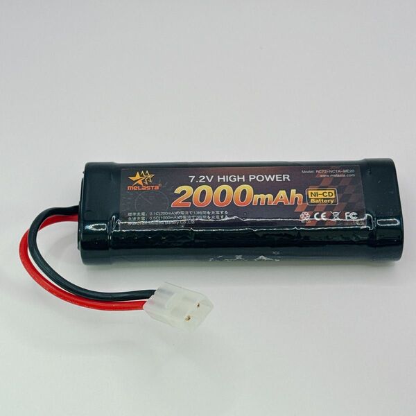 Melasta 7.2V ラジコン ニッカドバッテリー 大容量 タミヤ互換放電コネクター 多種類 交換用【CE,RoHS認証】