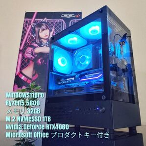 Genbu mini/Ryzen5 5600/RTX4060/32GB ゲーミングPC