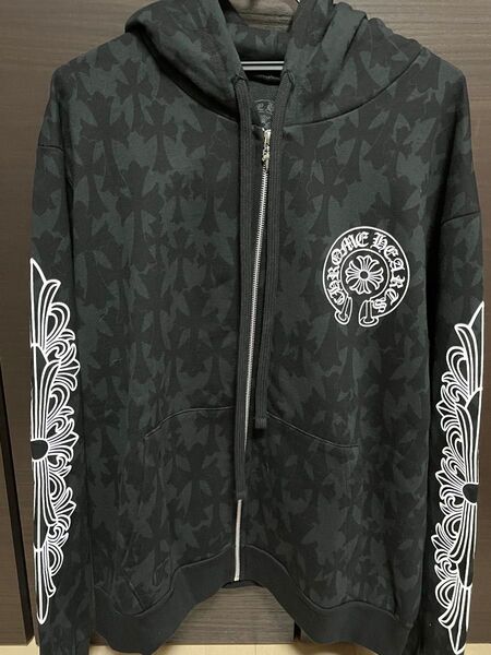 クロムハーツソウル クロムハーツ パーカー ジップアップパーカー ブラック M CHROME HEARTS