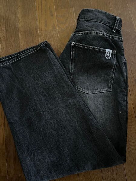 X-girl エックスガール デニムパンツ FACE WIDE TAPERED PANTS ジーンズ