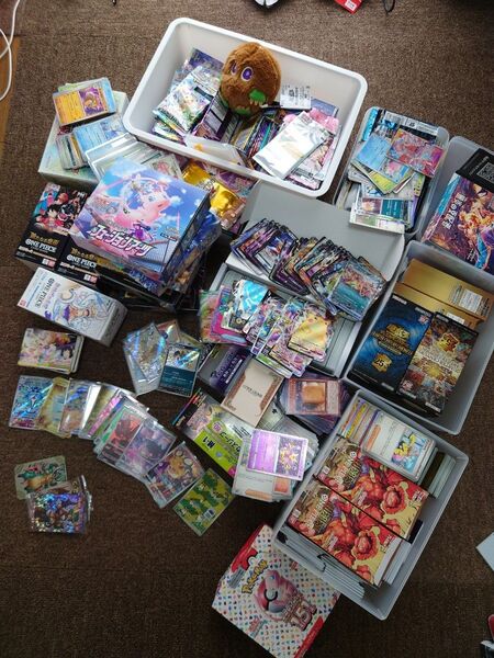 引退品 ポケモンカード 遊戯王 ワンピースカード ポケカ ヴァイス SR UR RRR RR AR CHRなど大量 片付け品