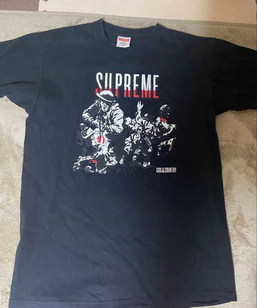 USA製 Supureme シュプリーム tシャツ ビックプリント 黒