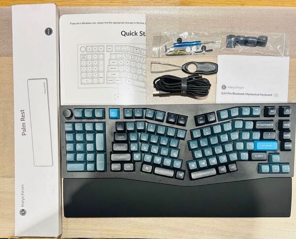 Keychron Q14 Pro Bluetooth メカニカルキーボード(アリスレイアウト・US配列) カーボンブラック