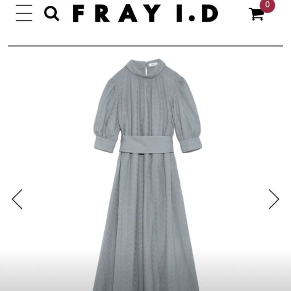 FRAY I.D ミントカラー ハイネックコットンレースワンピース サイズ0