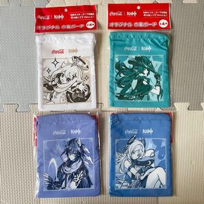 Genshin Impact 原神 コカコーラ 巾着ポーチ コンプリート 全4種