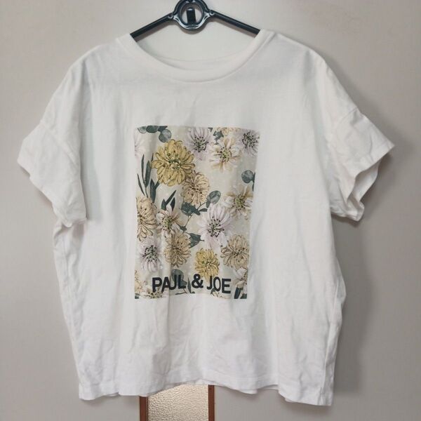 ユニクロ PAUL&JOE コラボTシャツ 花柄 ホワイト UT Lサイズ UNIQLO