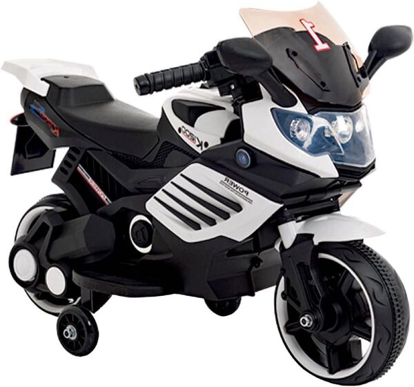 電動乗用バイク 補助輪付き 子供用(3〜8歳対象)CBK-061-WH